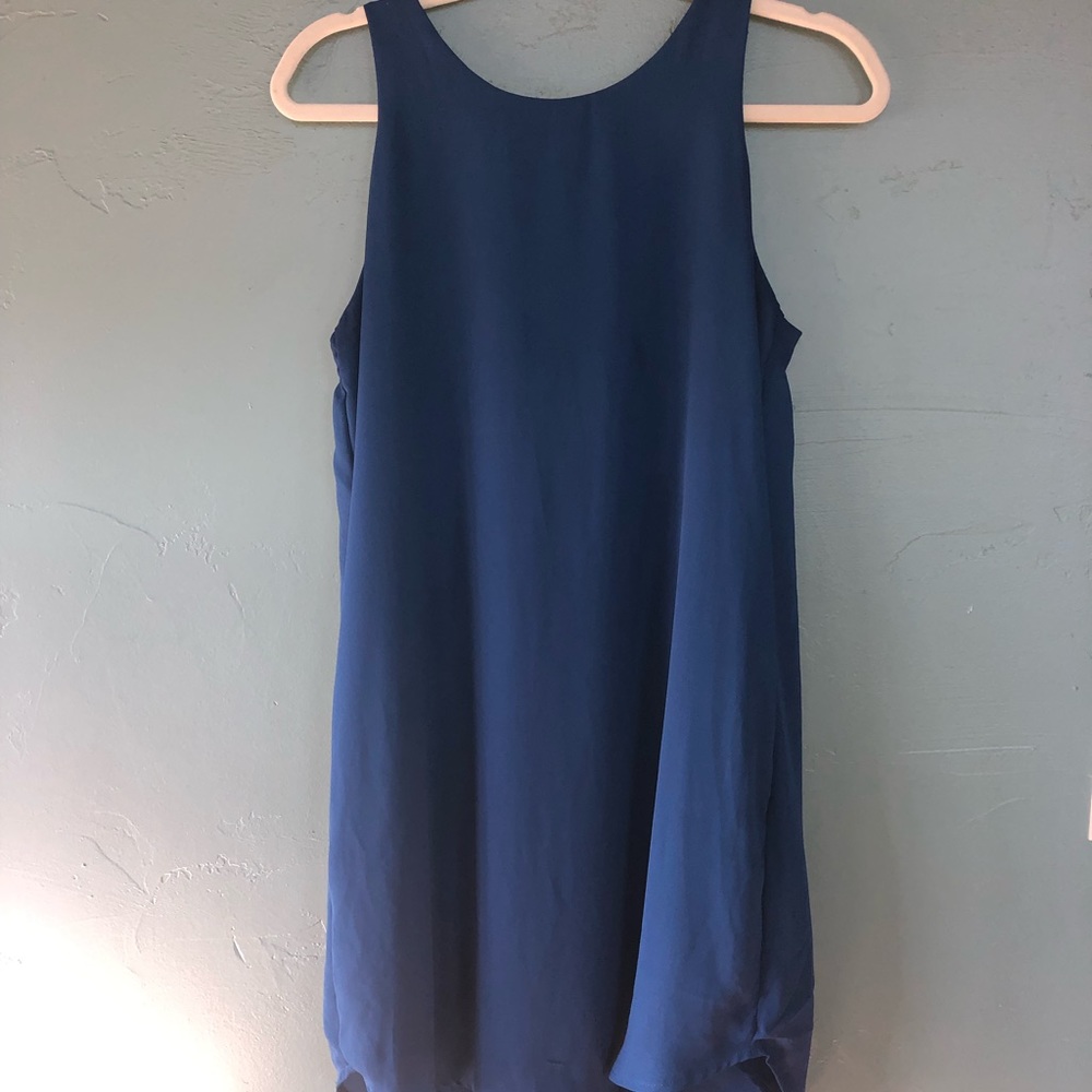 Teal lightweight dress with pockets
